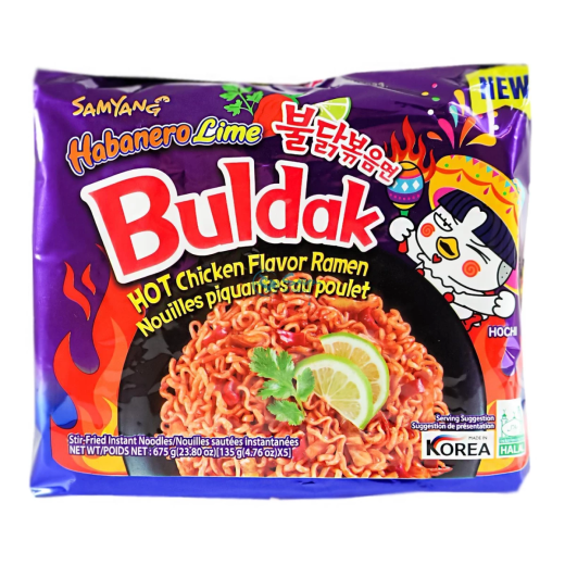 Samyang Hot Chicken Ramen Habanero Lime 675g (5x135g)