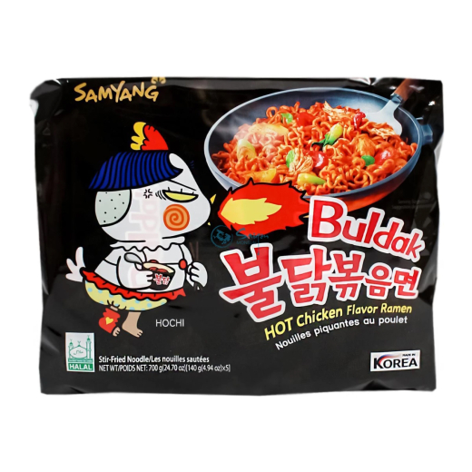 Samyang Ramen Buldak Hot Chicken Geschmack 700g (5x140g)